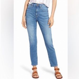 SOLD Madewell The Perfect Vintage Straight Crop Jean Blue Denim Size 29
